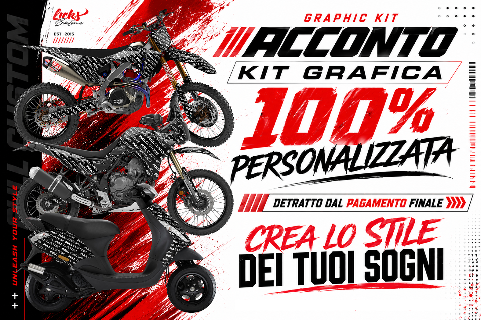 Acconto grafica personalizzata
