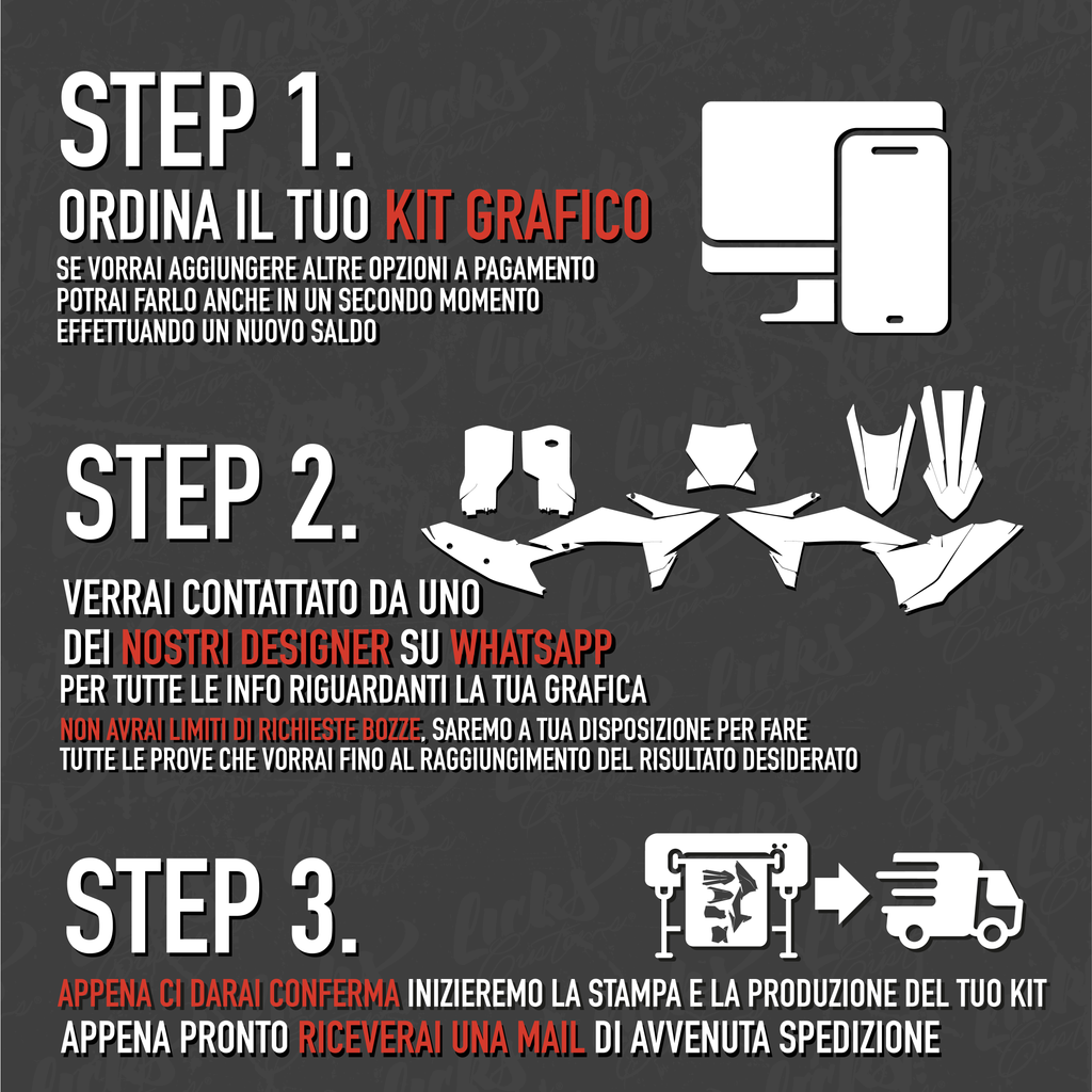 Kit completo grafica personalizzata Scooter