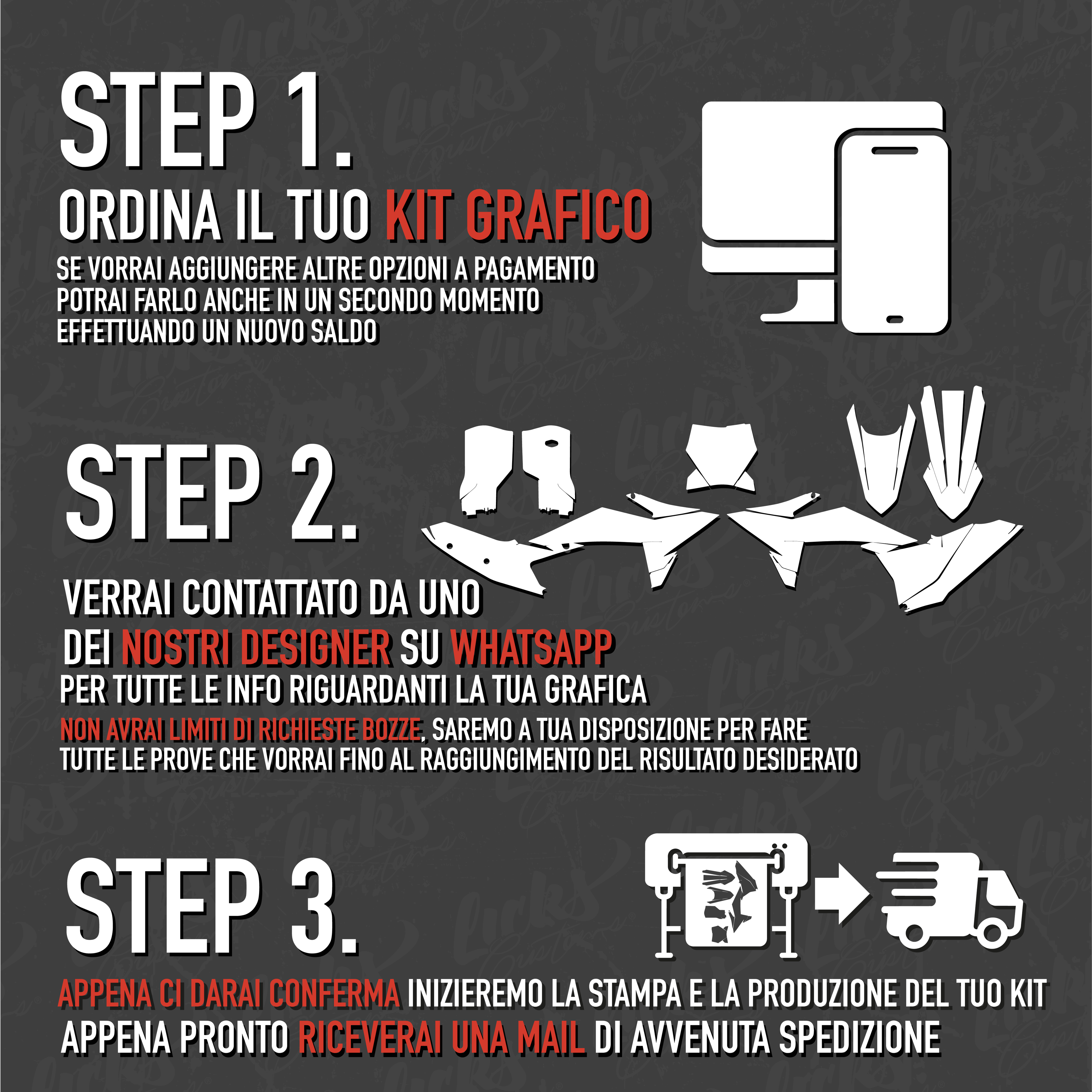 Kit completo grafica personalizzata Scooter